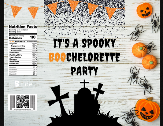 Spooky BOOchelorette Party Chip Bag Printable
