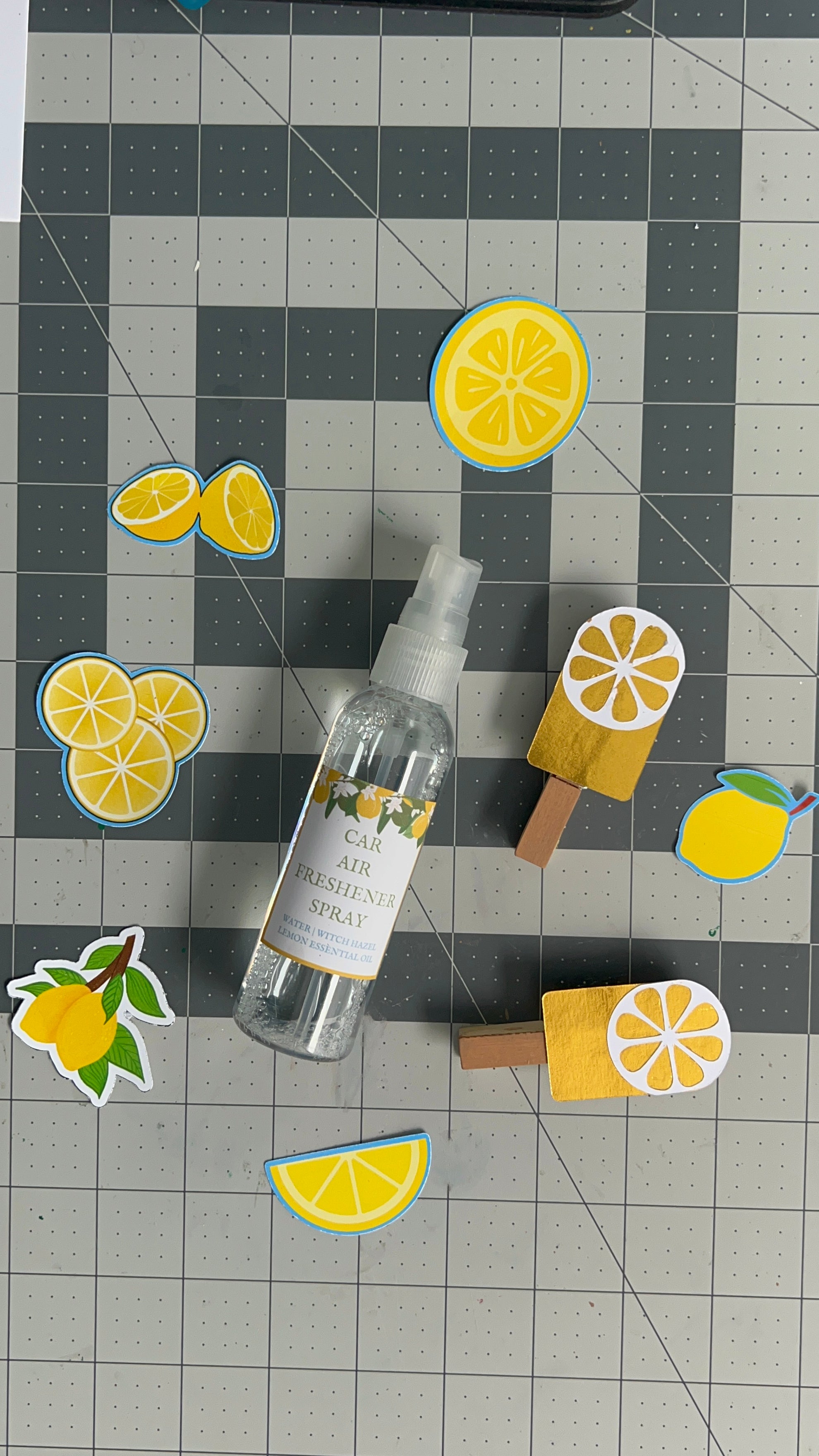 DIY Car Air Freshener Spray: The Perfect Favors for Your Main Squeeze Energy Lemon-Themed Bridal Shower